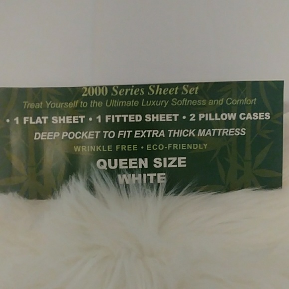 2000 Series Bedding 200 Series White Queen Size Sheet Set Poshmark